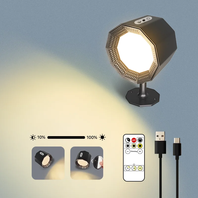 Indoor Wireless Wall Lamp RGB Magnetic Walllight 5W 2000Mah Modern Rechargeable Wall Light Interior Led Wall Lights for Home