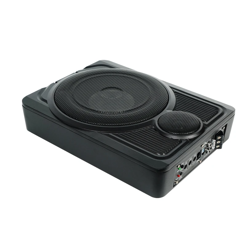 Hot Selling factory price 10 Inch flat subwoofer high power under Super Thin Under Seat Audio Car Subwoofer