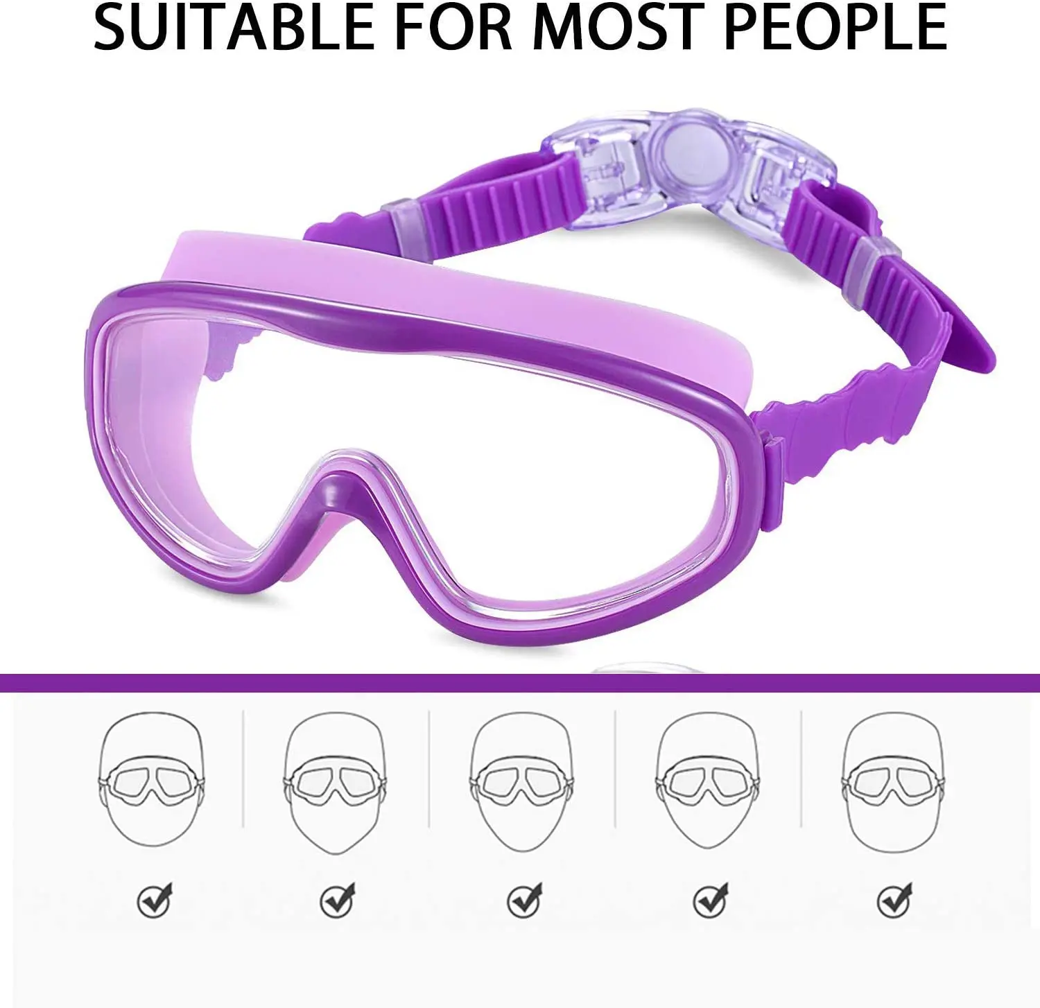 Hot sell  New Fashion  Waterproof  anti-fog children swim goggles kid swimming goggles for kids