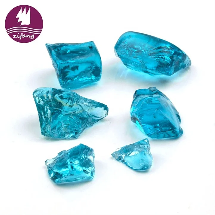 High Quality Wholesale Translucent Fire Pit Decoration Rocks Glass