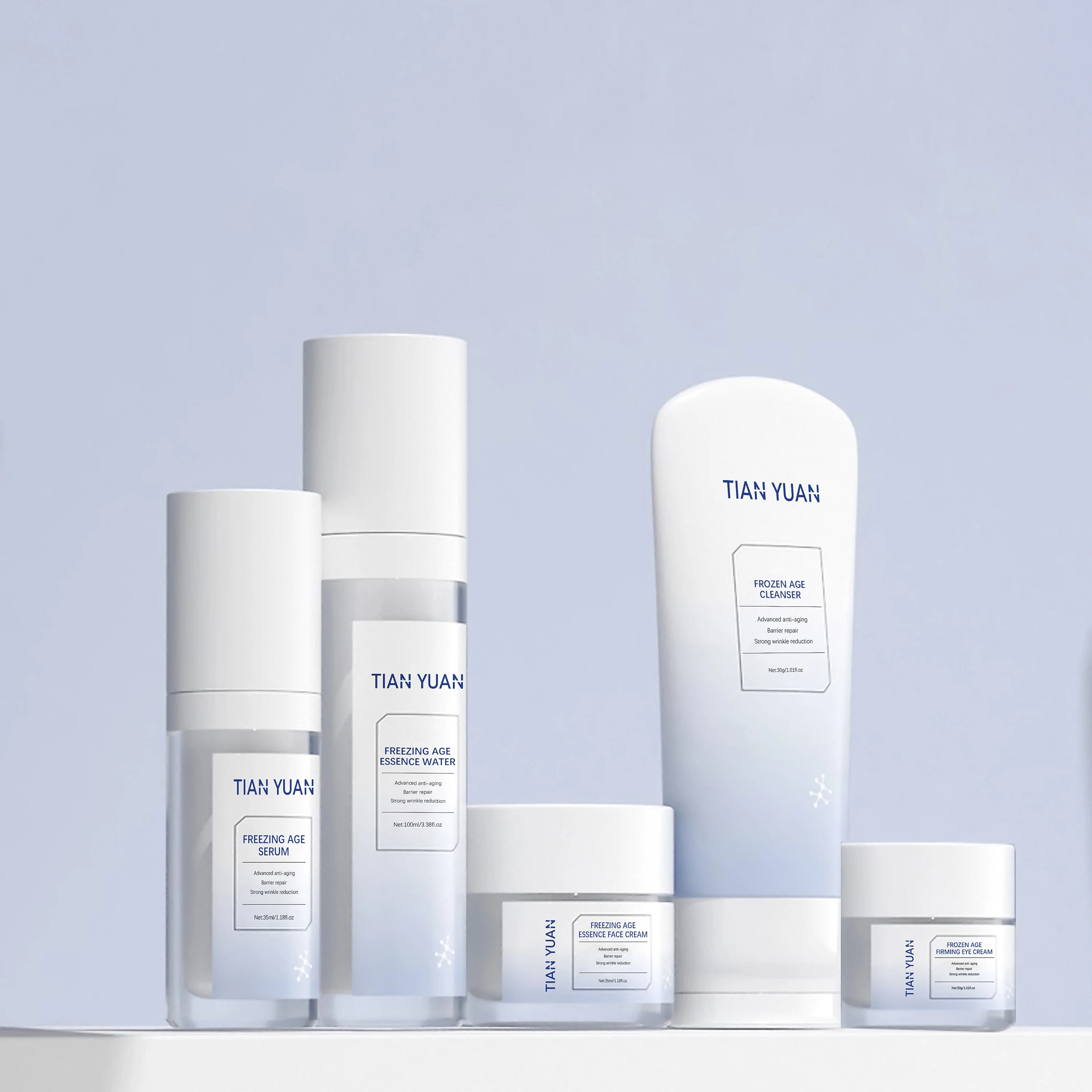 Anti-aging Skin Care 5-piece Skin Care Set Cleanser Skincare Serum Face Eye Cream Moisturizer Body Lotion Private Label