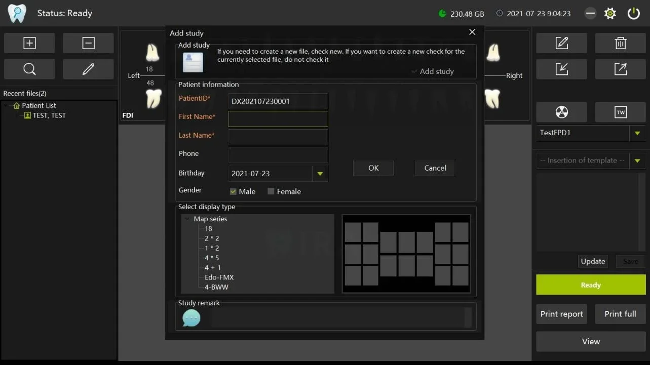 Iray Portable RVG Dental Sensor Woodpecker RVG Sensor Dental for Digital Dental X-RAY MSLFP35