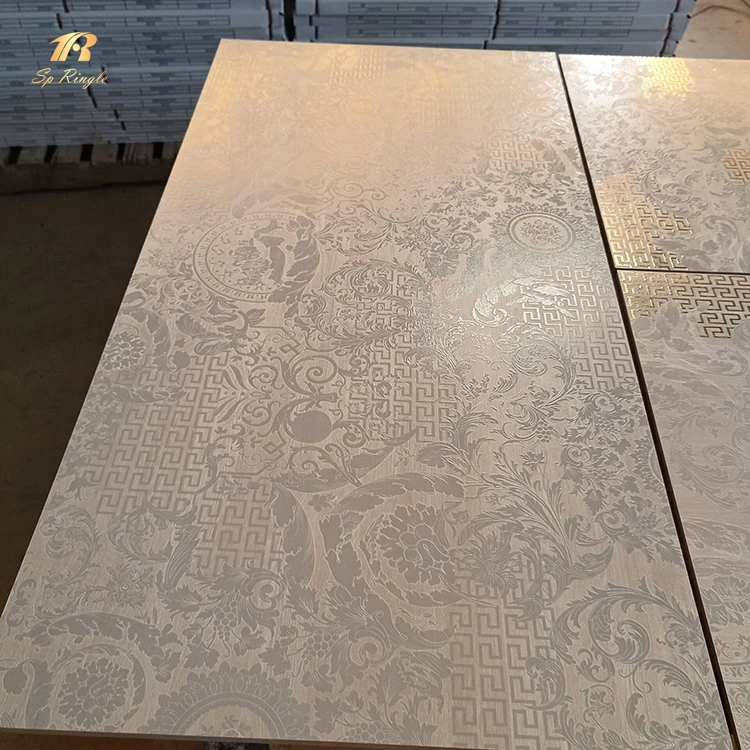 60x120 Springletile matte wood look porcelain tile white textured 3d wall decoration foshan home porcelain floor tiles designs