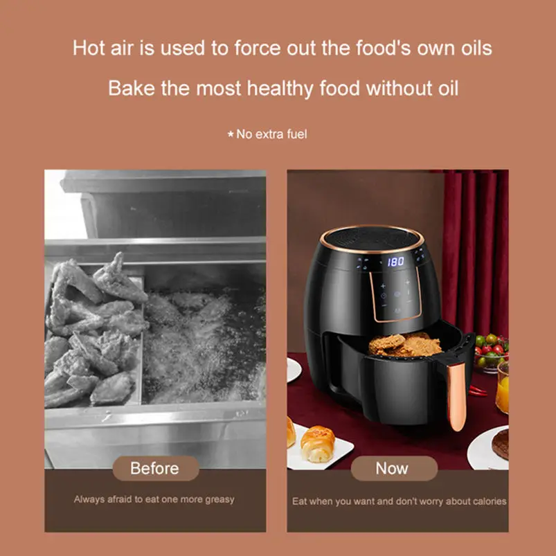 New arrival kitchen appliances Air Fryer With Touch Screen Display electric deep air fryer
