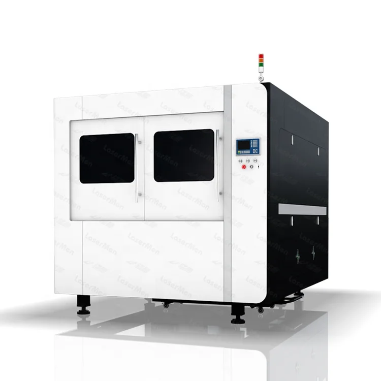 Good selling LM-1313 1500w 2000w enclosed  fiber cutting machine with high cutting precision