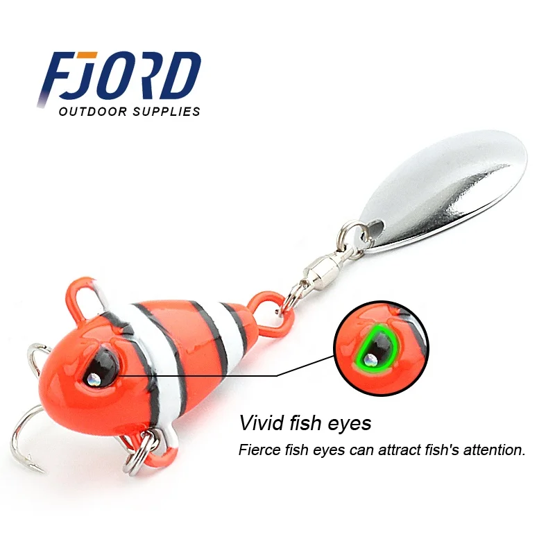 FJORD New arrival Vib Lure 7g 10.5g 14g 21g Vibe Spinner Saltwater Lures Metal Vib
