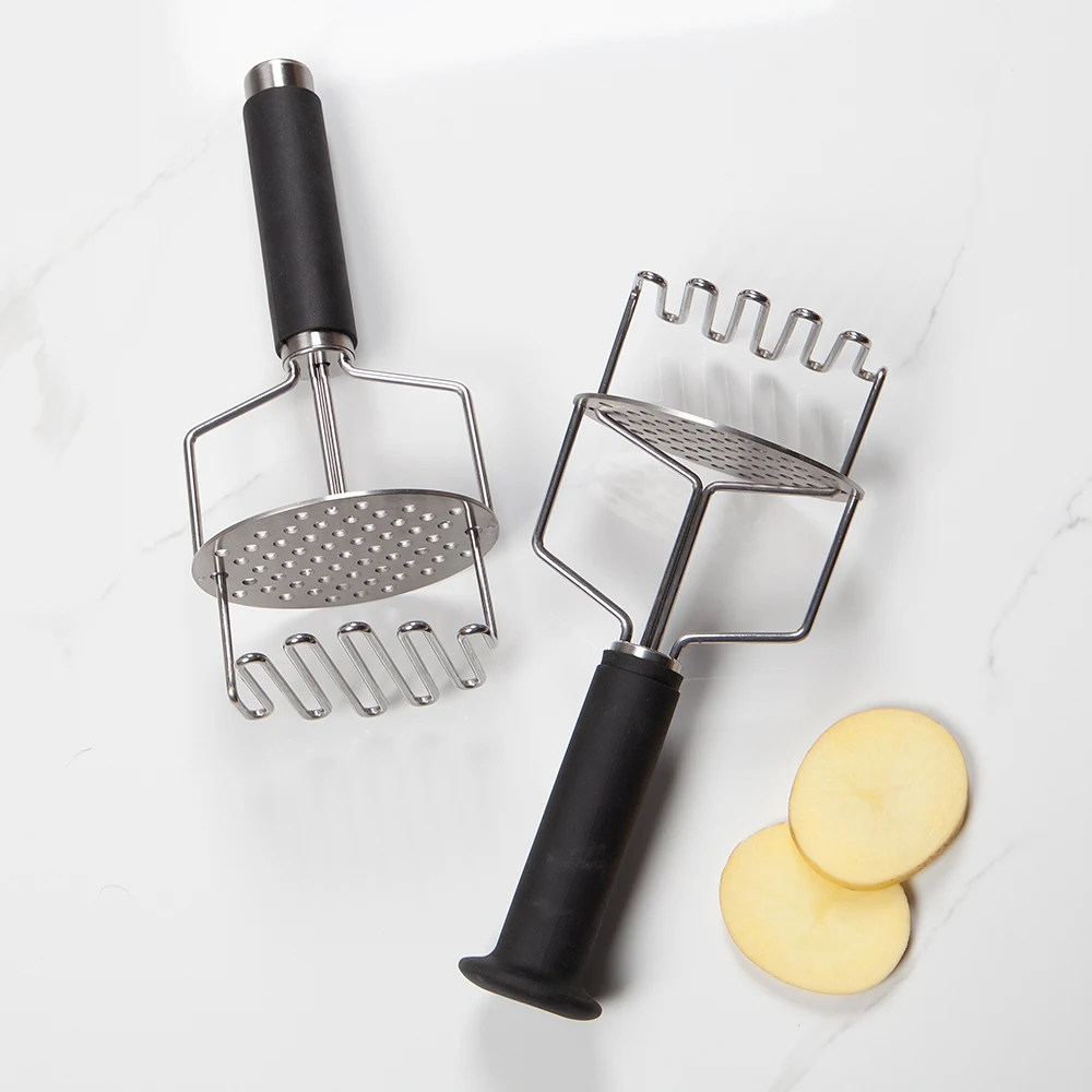 Multi Purpose double layer Stainless Steel Kitchen Potato Masher Ricers Presser