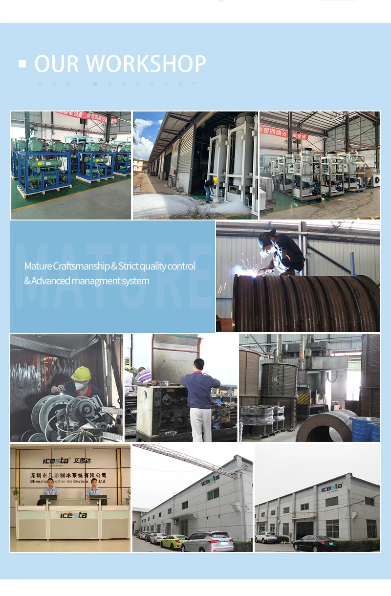 Refrigeration Equipment 1 Ton Industrial Commercial Ice Machine Price Tube Ice Making Machines For Sale
