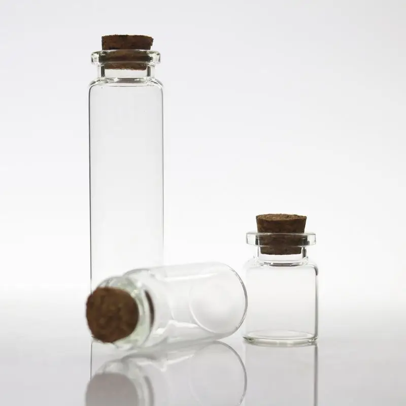 Gift high borosilicate glass tube medical bottle wishing bottle current bottle