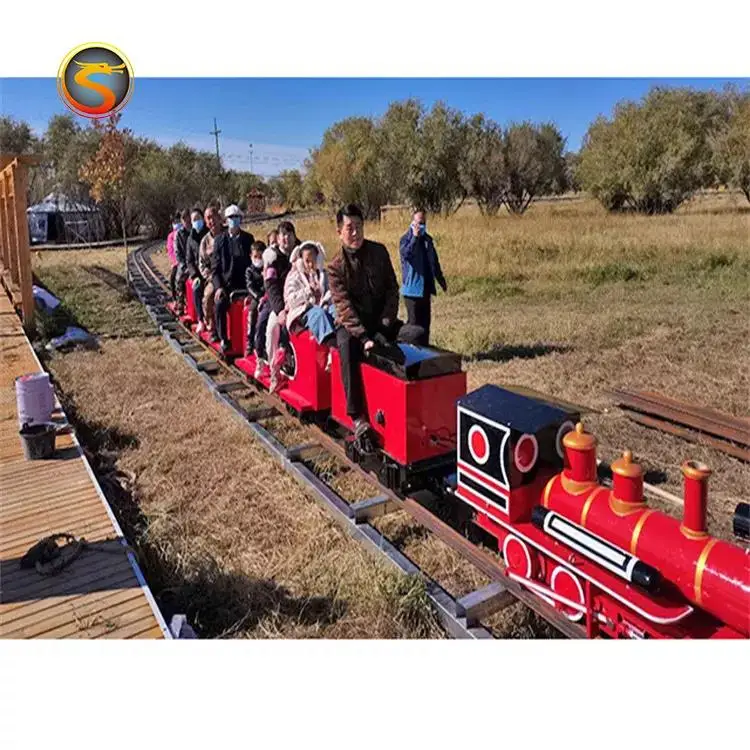 Cheap Price Amusement Park Steam Kids Attractions Rides Electric Mini Track Train for