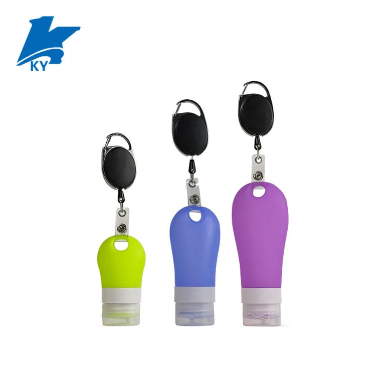 Wholesale bulk travel silicone bottle set for hand sanitizer or cosmetics
