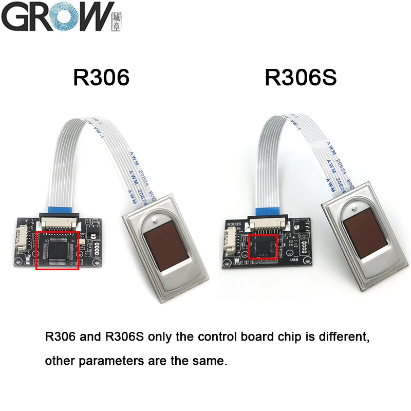 GROW R306 DC4.2-6V High Quality Biometric Fingerprint Sensor Scanner USB UART Interface