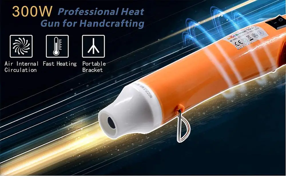 High temperature 350 degrees mini hot air pen for shaping polymer clay  heat gun