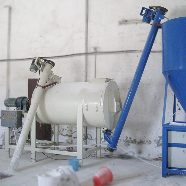 Cheap Wall Putty Dry Powder Mixing Plant Semi-auto Mortar Production