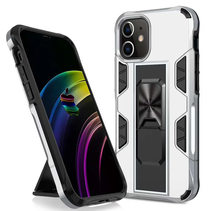 
2020 popular manufacturer low price luxurious PC+TPU protection Magnetic stealth support mobile case for phone 11 pro max 