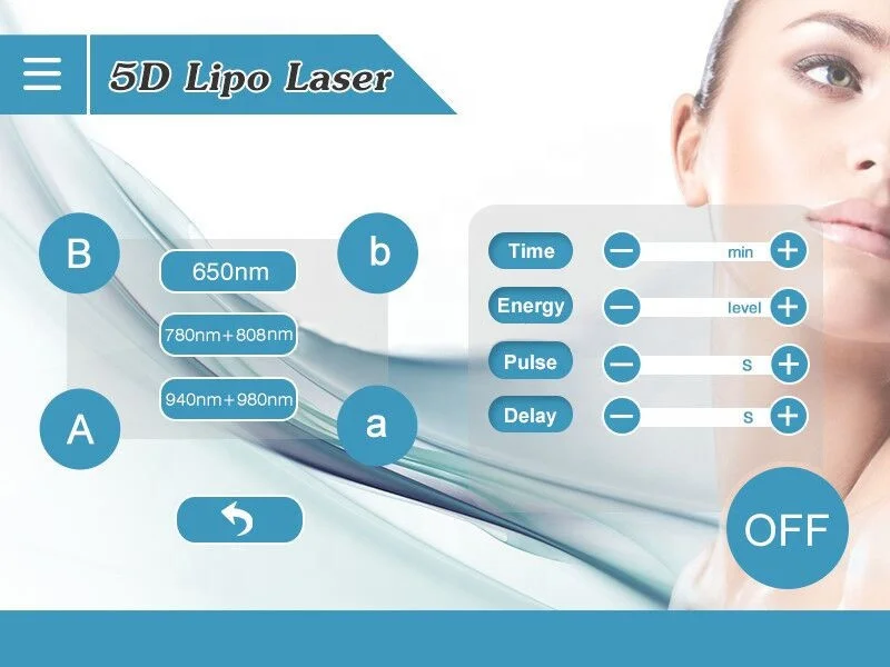 Triangelmed lipo laser beauty equipment 5d lipo laser machine body slimming device