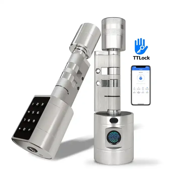 Best Product Smart Cylinder Lock Tuya wifi TTLock Ble Unlock way Fingerprint Password Electronic lock