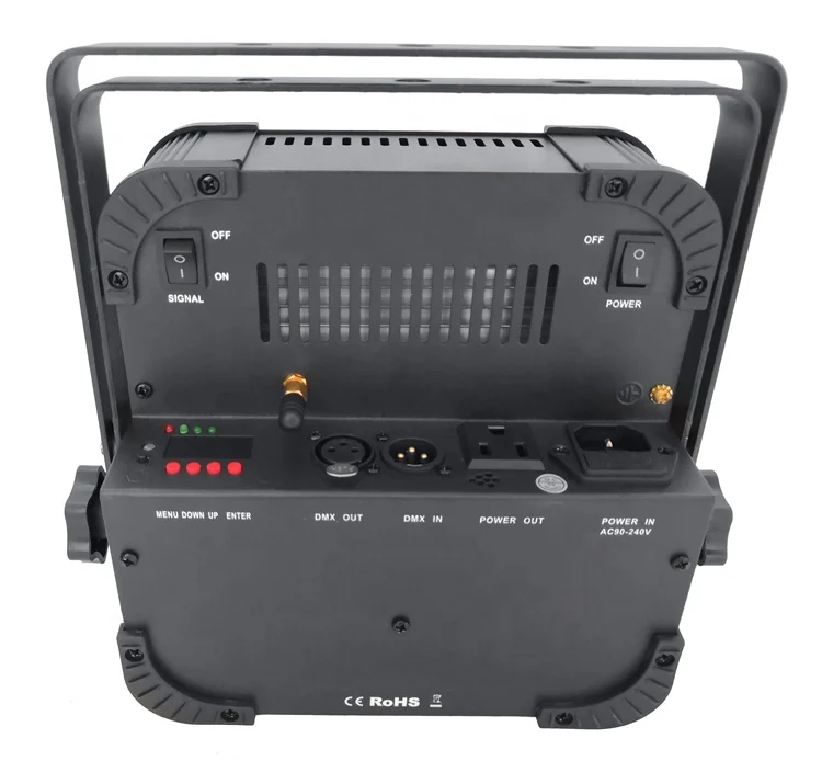 Hexa Mobile Stage DJ Infrared Remote (IR) Control 9x18W RGBWA+UV 6IN1 LED Wireless Battery Powered Mega Flat Par Can Wash Light