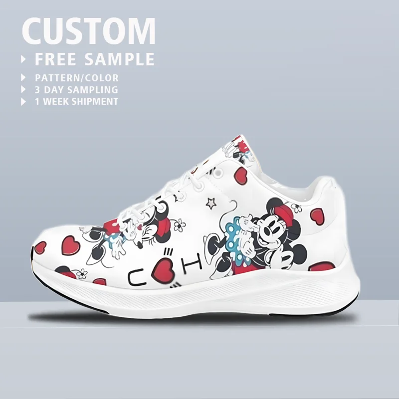 Sneaker Manufacturer Custom AI Pattern Shoes Designer Classic Style Men Casual Shoes Fashion Trend Comfortable Platform Sneakers