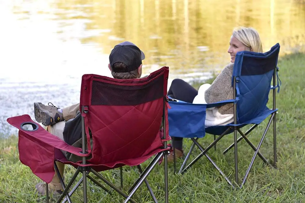 steel frame telescopic heavy duty padded folding kingkong chair