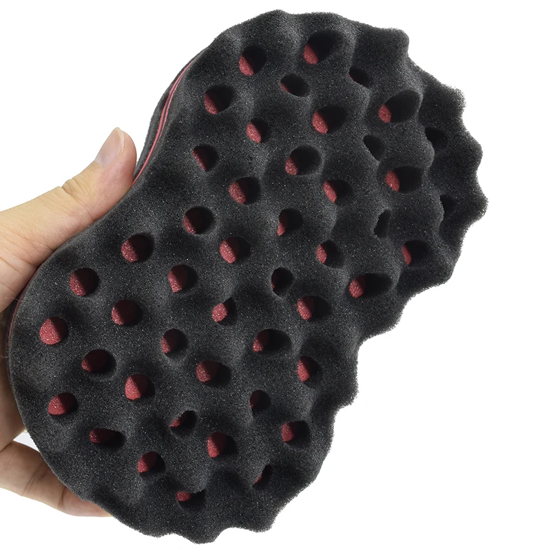 Dreadlocks Sponge Brush Hair Twist Curl Double Side Oval Shaped Cornrows Deep Cleanse