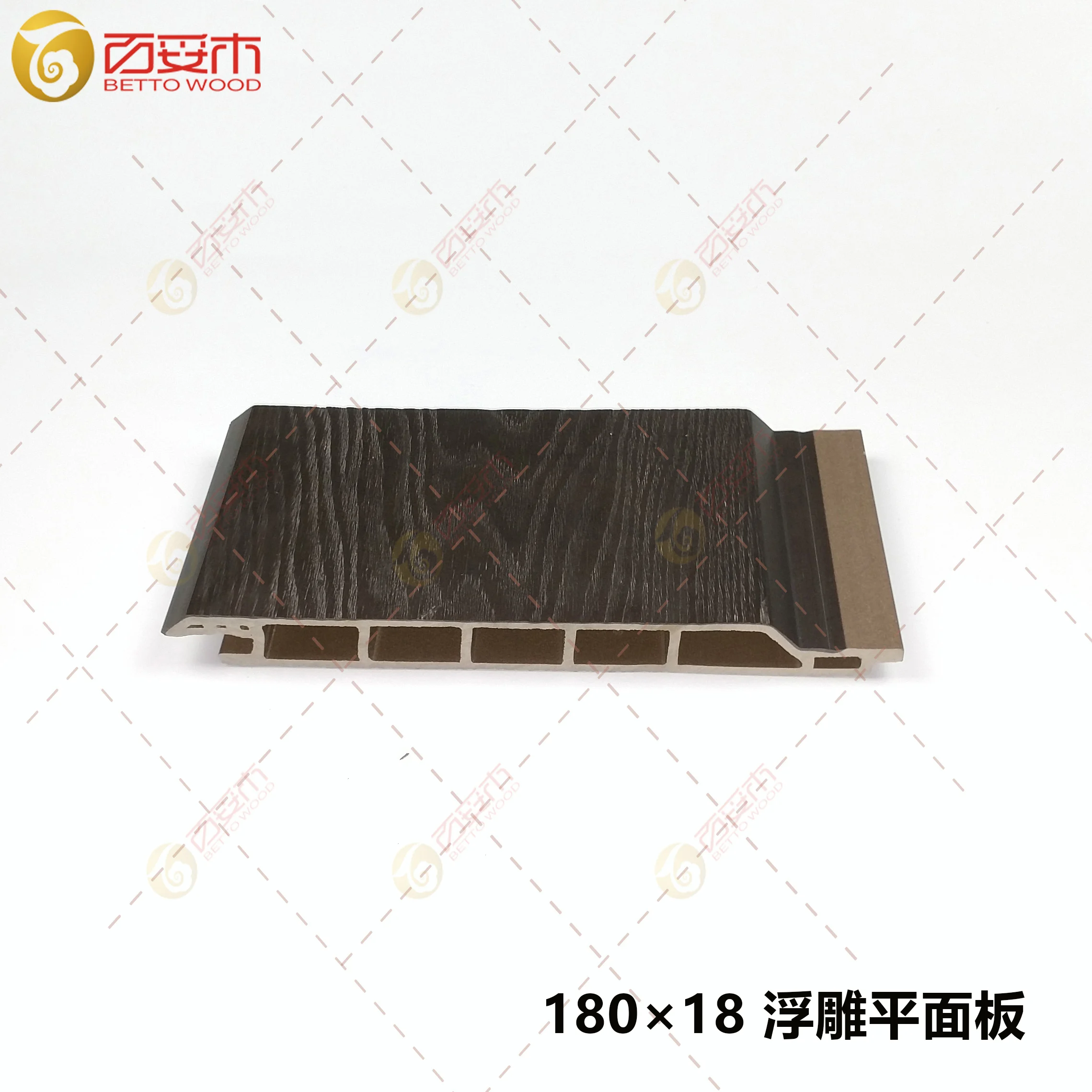 Weatherability fireproof ASA&PVC 3D Embossed WPC Siding