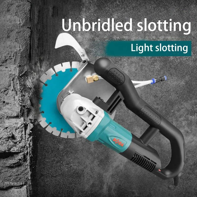 Brushless industrial-grade slotting machine High-power concrete cutting machine hydropower clean wall slotting machine