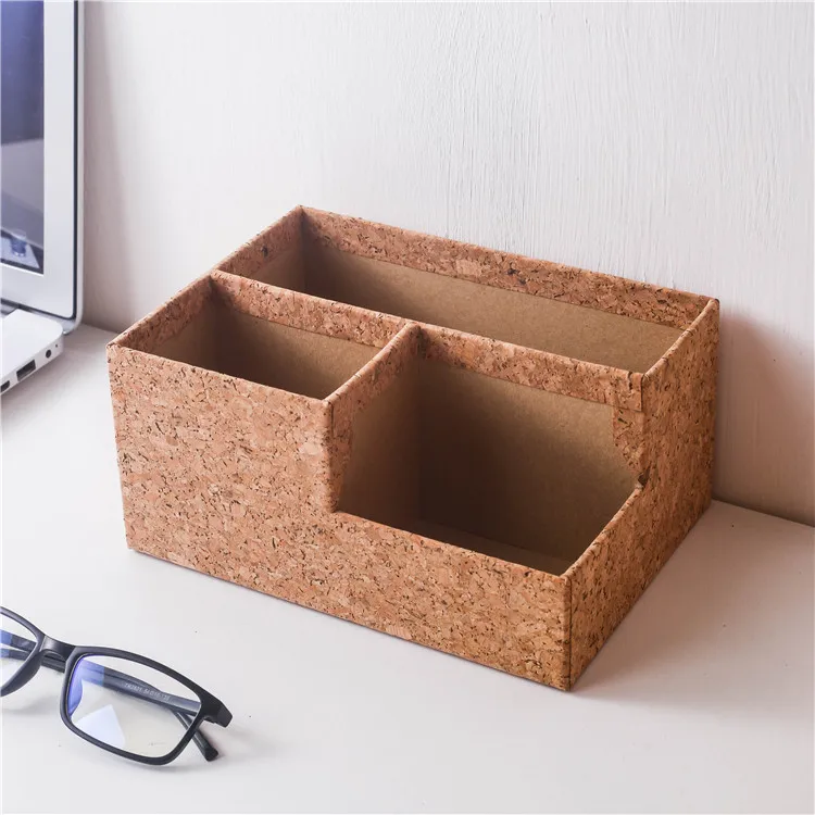 Home eco-friendly desktop storage organization folding cardboard magazine file holder pen holders office desk organizer set