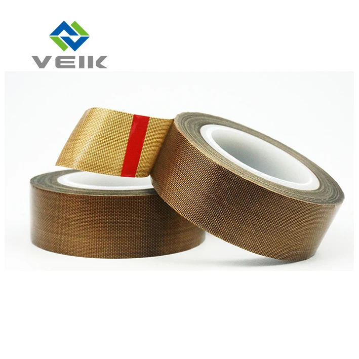 Heat Resistant Coating Glass Fabric Cloth Fiberglass High Temperature Silicone Adhesive Ptfe Teflonning Insulating Tape/