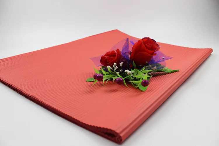 Flower packaging solid color corrugated paper new plain paper monochrome bouquet wrapping paper corrugated packaging