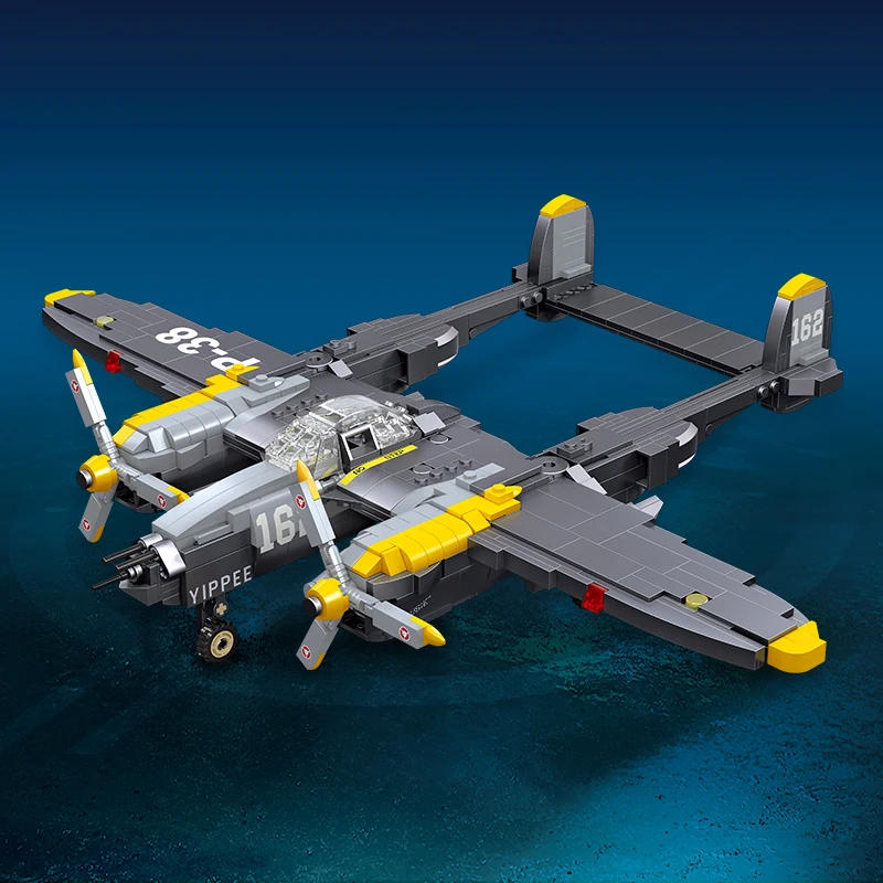 JIESTAR TOYS 937 pcs boys WW2 army military plane airplane aircraft building blocks brick toy children diy plastic airplane toy