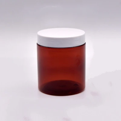 IBELONG Ready Stock wholesale  50ml 100ml 150ml 200ml 250ml 500ml amber pet jar cream jar  with lid brown jar supplier