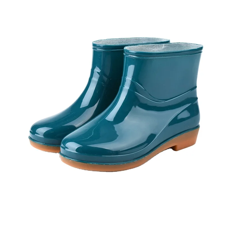 Wholesale Cheap Fashion Woman Yeezy Rain Boots 2022 Custom Waterproof Pvc Plastic Rain Boots For Women