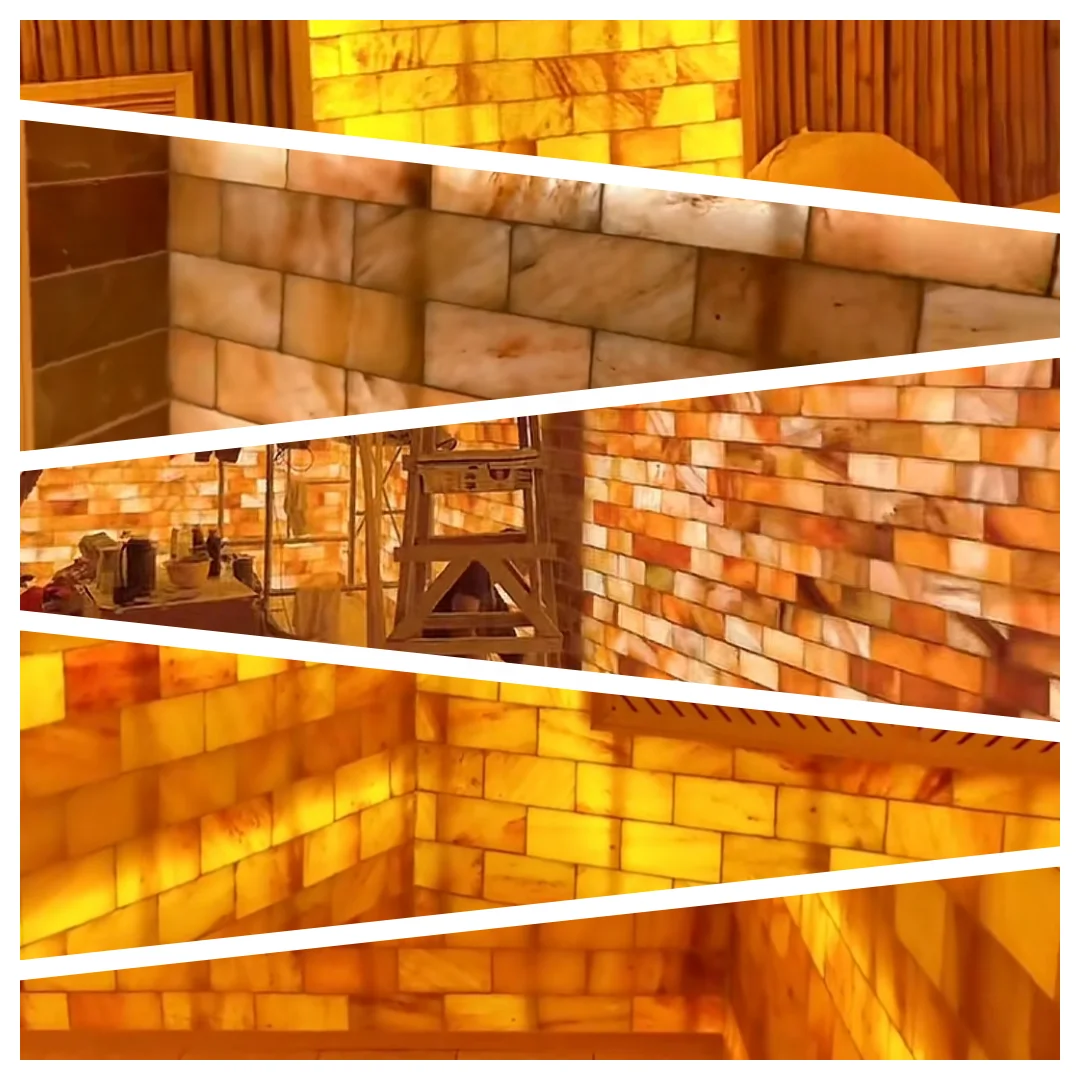 Kangshun customizable Himalayan Salt Tiles For Salt Room Spa Sauna steam room 20*10*2cm