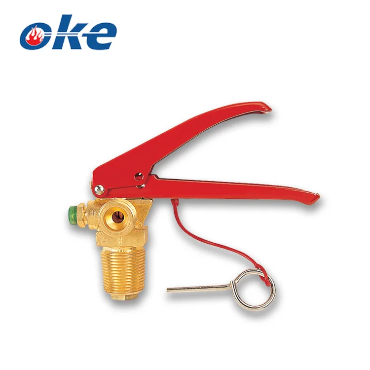 Okefire CO2 Fire Extinguisher High Pressure Brass Gauge Valve