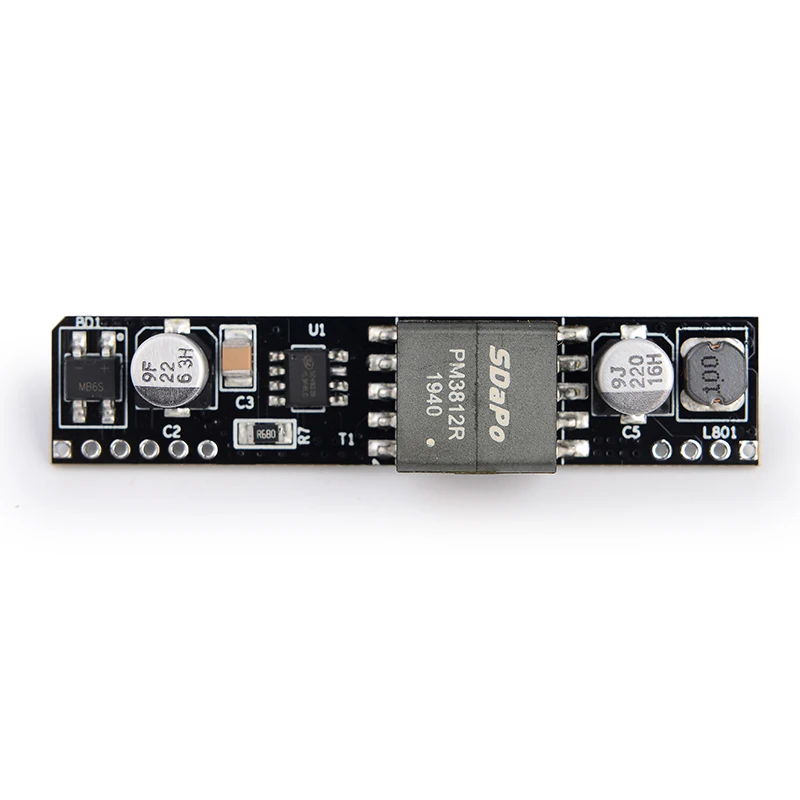 SDAPO PM1201 IEEE802.3af Standard 12V 1A POE Module PCB Board ModeA or ModeB total power 13W poe module