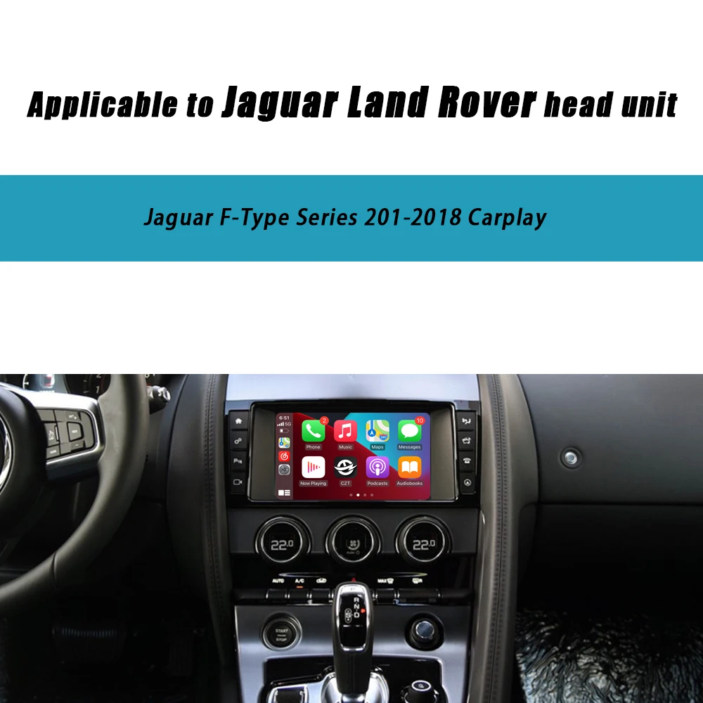 CZT-AUTO беспроводной CarPlay и Android авто для Jaguar F-PACE Harman Host 8