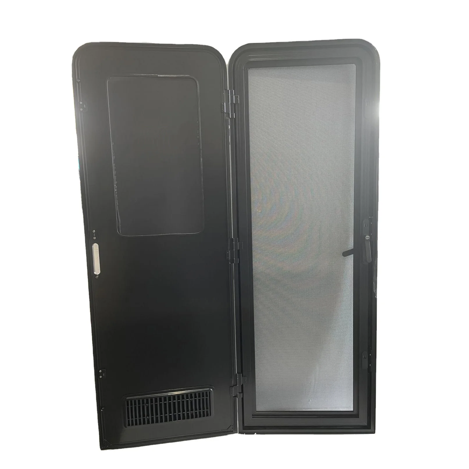 Black Alloy Caravan Door RV door Motorhome door with 3 point lock