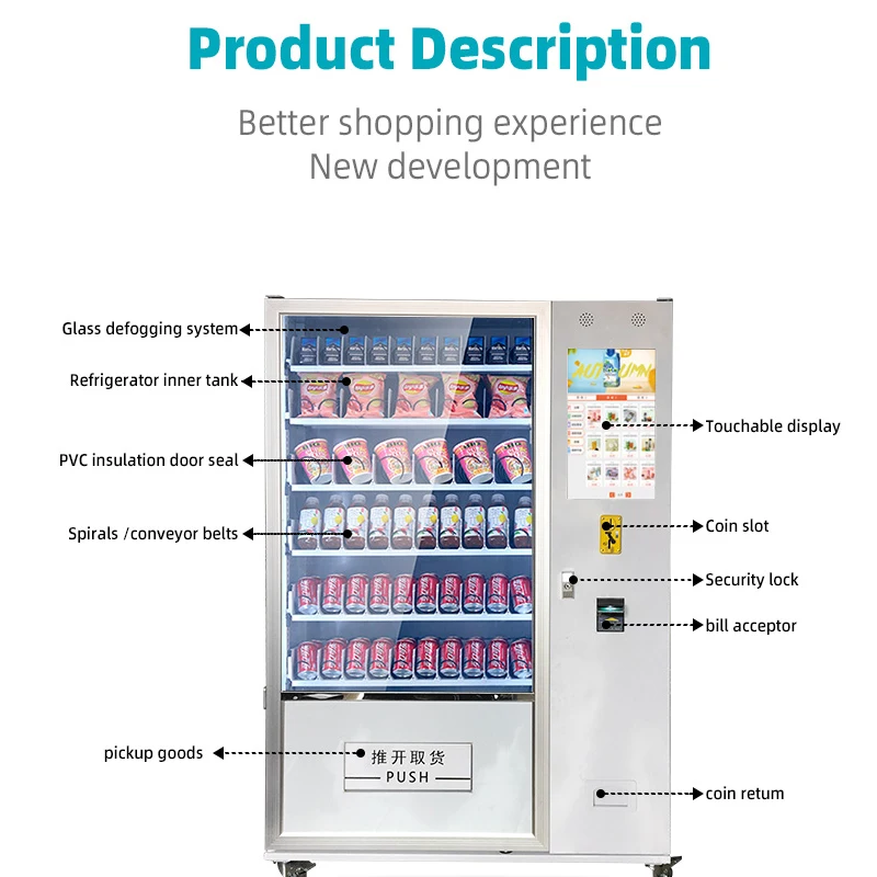 Professional Manufacturer Soda Vending Machine Snacks Vending Machines Vending Machine For Snacks