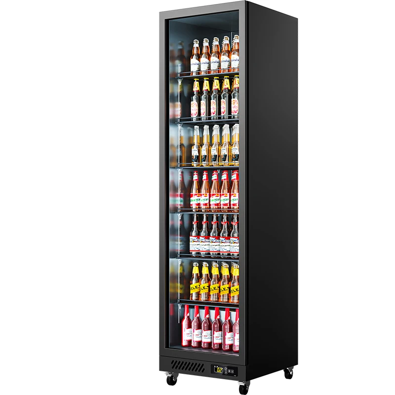 LB1880C Economical Without Defogging Black White Color 1250L Three Door Beverage Fridge Cooler Freezer For Supermarket