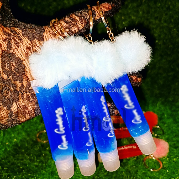 lip gloss Vendor Wholesale Cute Lip Balm Packaging Candy Private Label Lip gloss Tubes with key ring