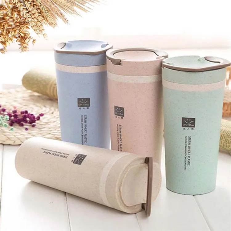Eco-friendly Non-slip Tea Cup Travel Coffee Mug Reusable Coffee Mugs Bamboo Fiber Coffee Cups