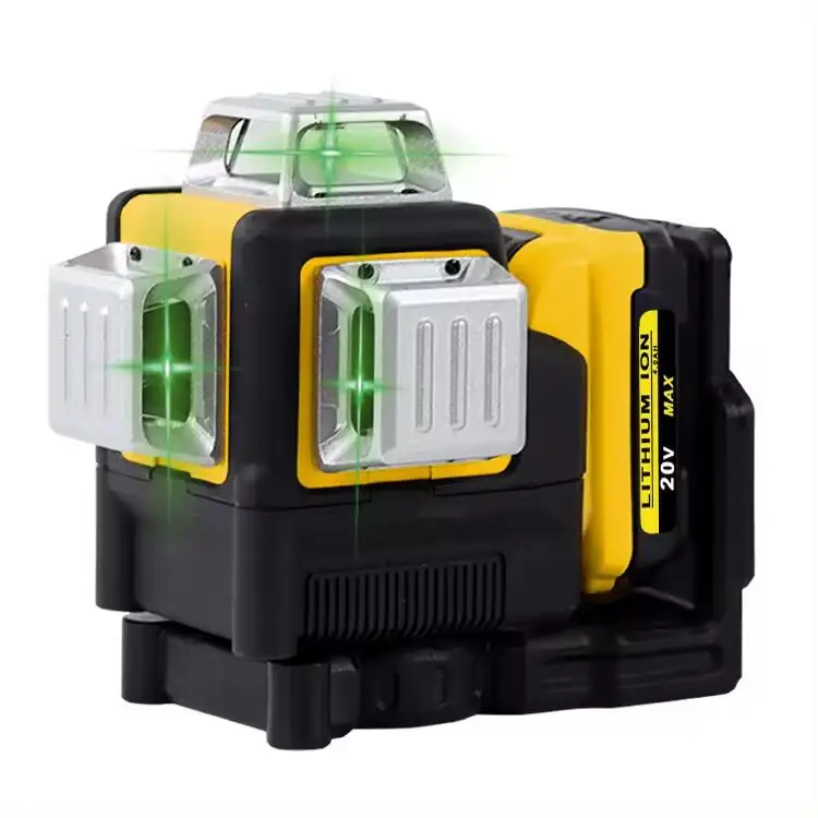 Cisivis 4D 16 line Construction Laser Line Level Green Beam Self-Leveling 360 Degree Laser Level