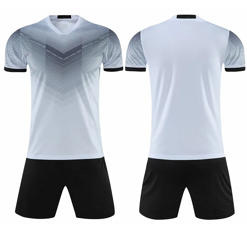 Blank Breathable High Quality Soccer Kits Football Jerseys Team Plain Custom Soccer Wear Jersey Set Football Uniform