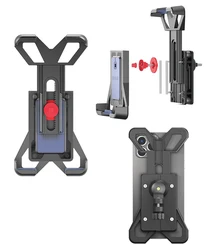 ODIER 2022 support customized adjustable abs silicon multifunctional universal scooter auto-locking phone holder