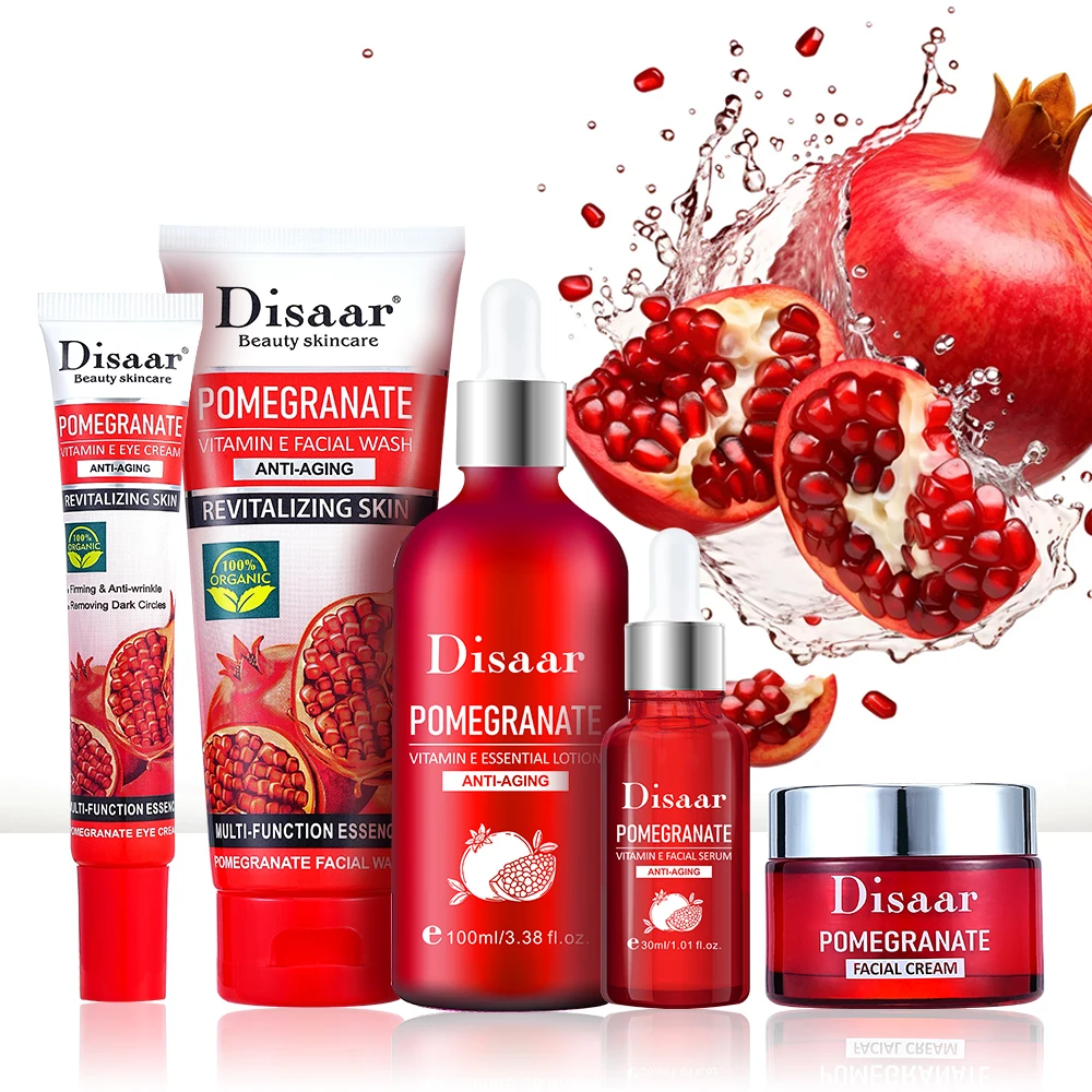 Disaar Pomegranate Vitamin E Facial Serum For Refining Pore Light Face Skin Repair Hydrating Serum Anti Wrinkle Aging Products