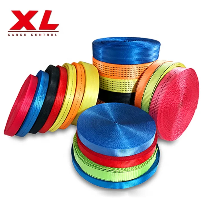 Manufacturer Heavy Duty Ratchet Tie Down Straps Customized Size High Tenacity Polyester Webbing