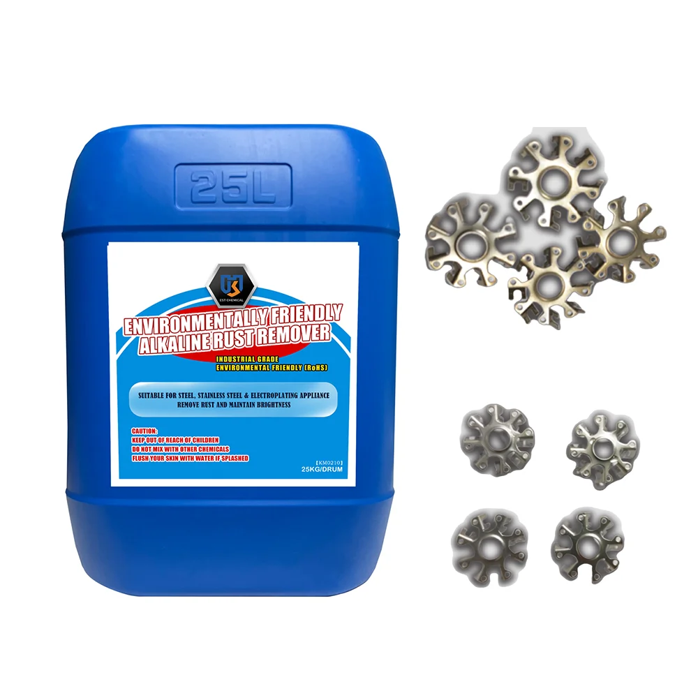 Color maintenance stainless steel alkaline rust removal agent anti corrosion chemical