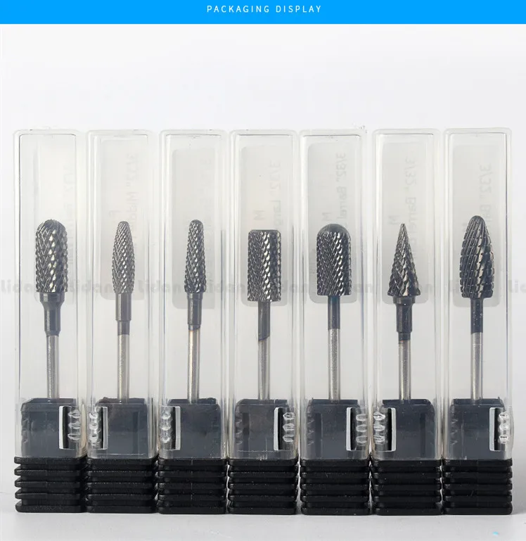 High Quality Manicure Rainbow Tungsten Carbide Nail Drill Bits