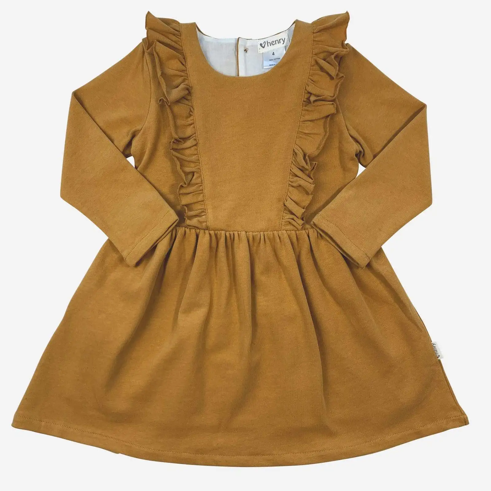 Warm comfortable solid color knit sweater long-sleeved children girl dress